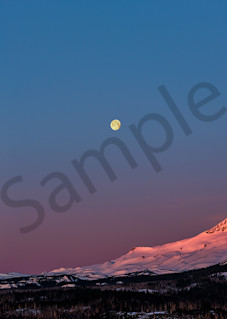Winter Moonset Photography Art | Scott Cordner Photography