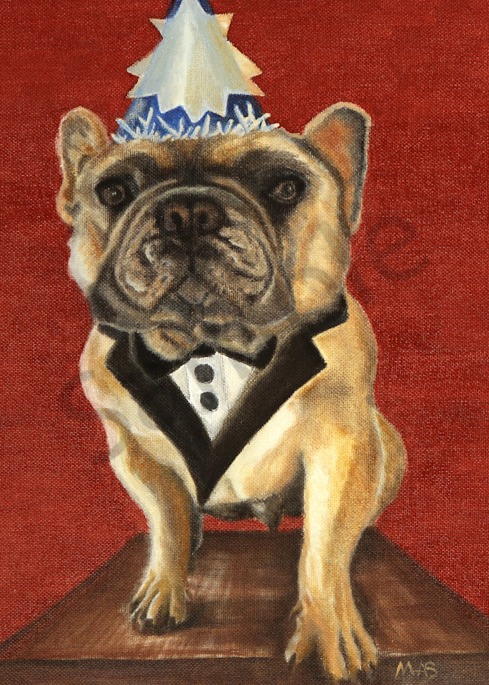 Who's Ready to Party?  This French Bulldog in a Tuxedo is!