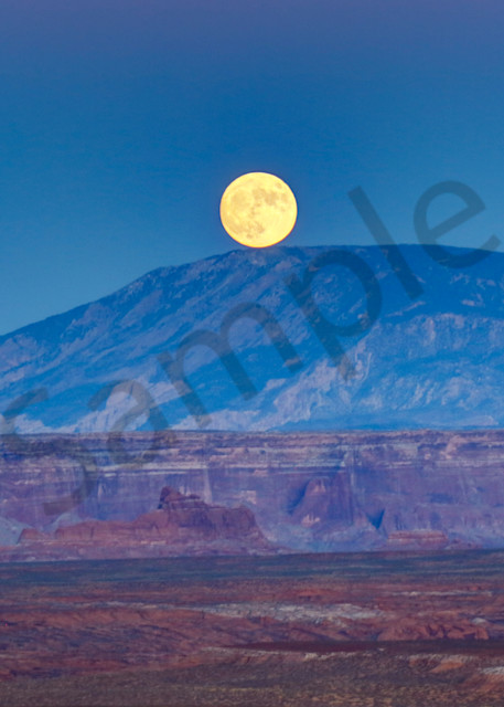 Blue Moon Over Navajo Mountain Photography Art | Mason & Mason Images