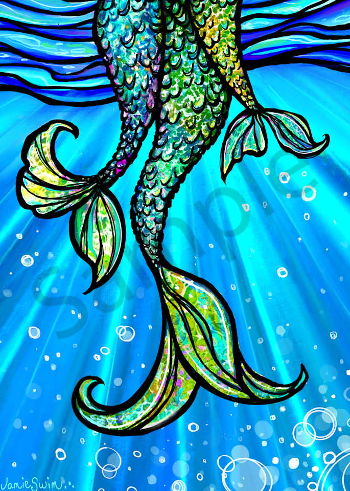 Little Mermaids Art | Swim Whimsey