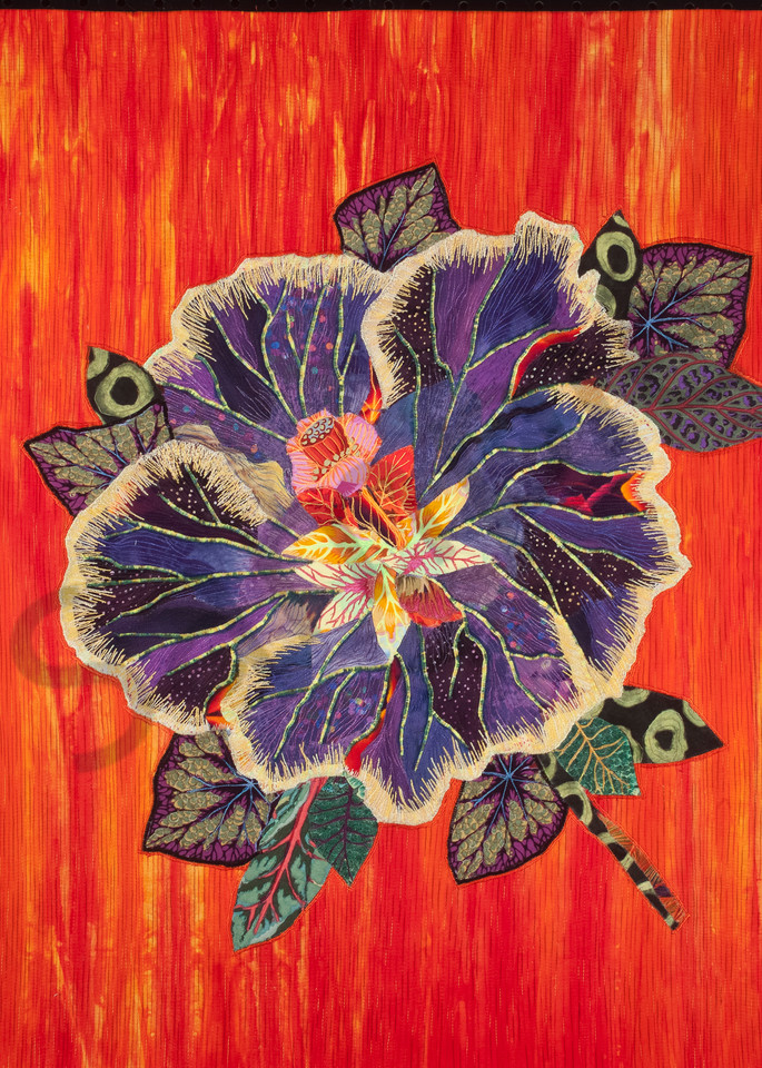 Hibiscus Art | Barbara Olson Fiberarts