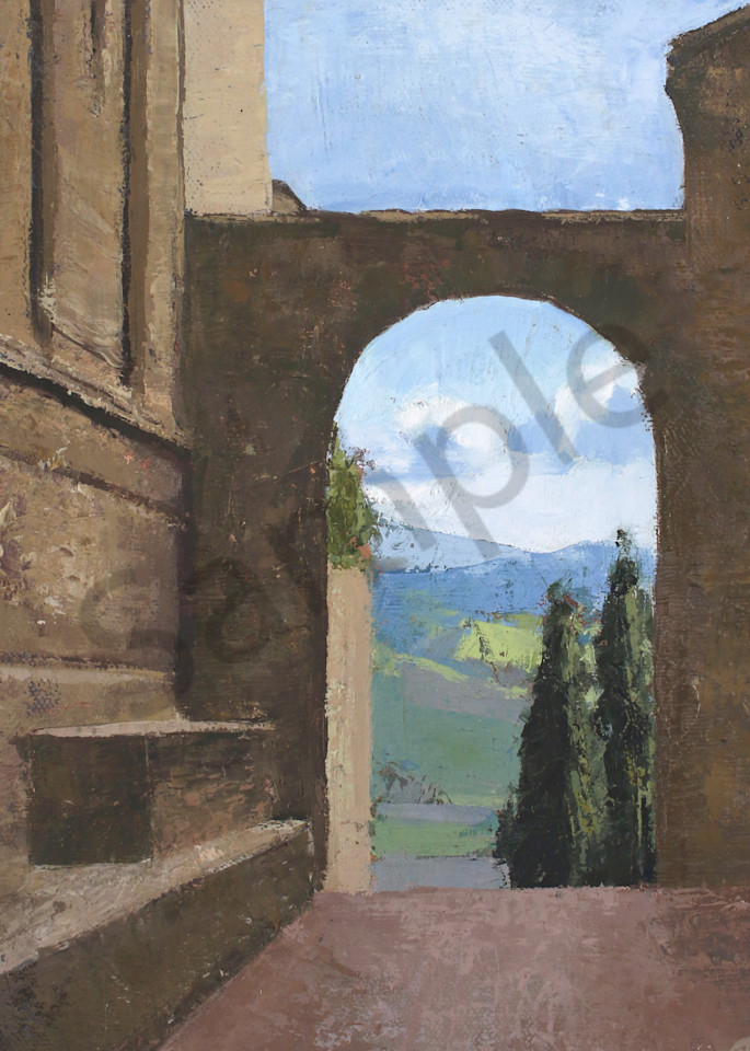 Pienza Archway Print Art | Michelle Arnold Paine Fine Art 