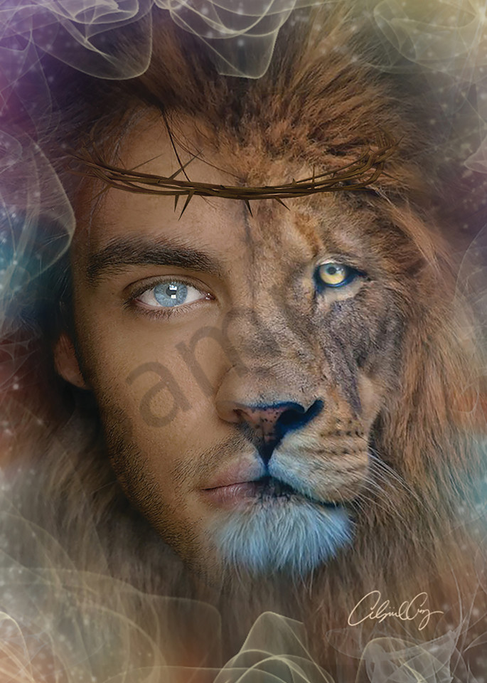 "Lion of Judah" by Pennsylvania Prophetic Digital Artist Abigail Cruz | Prophetics Gallery