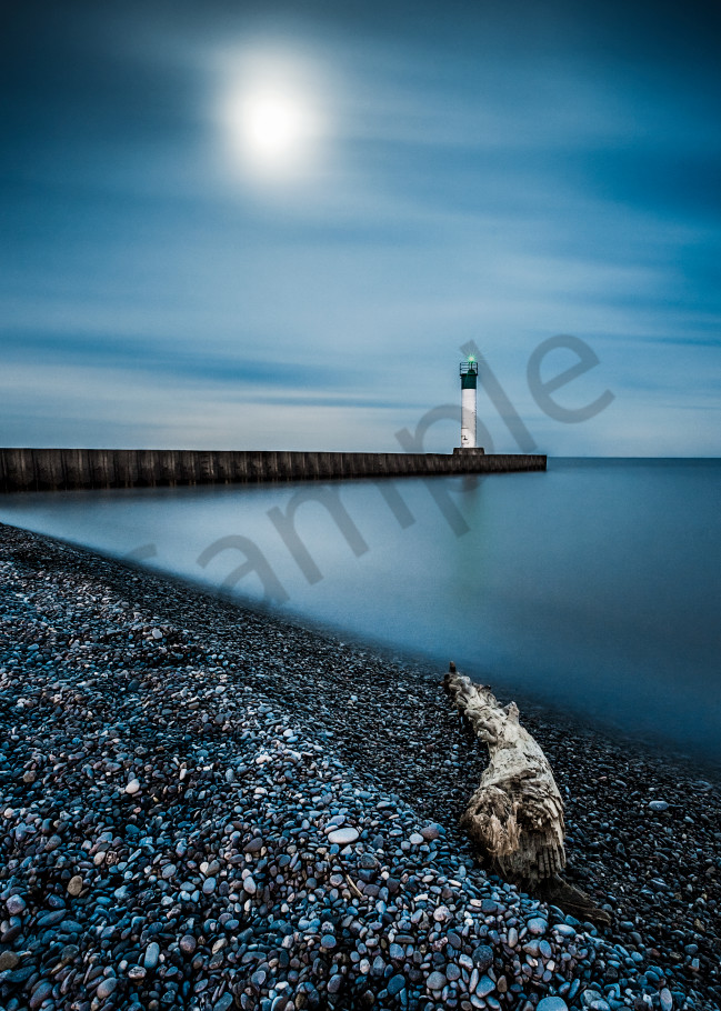 Full Moon Over Port Bruce Photography Art | Trevor Pottelberg Photography