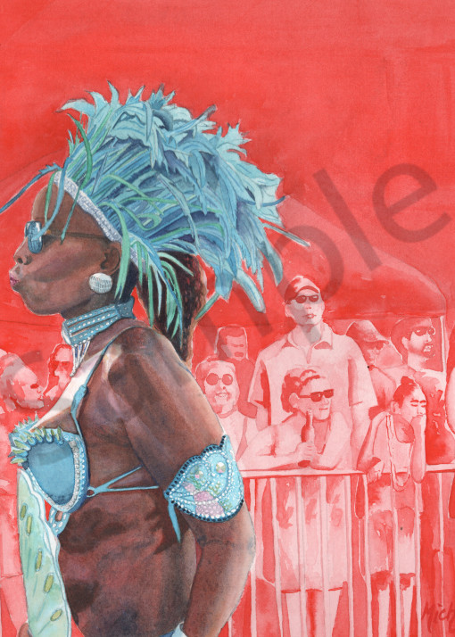 17. Mer Queen S Guardian Ii   Crucian Carnival Series Xvii Art | Michele Tabor Kimbrough