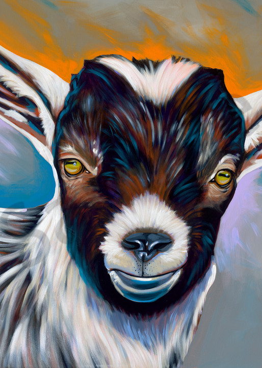 Goat paintings by artist, John R. Lowery for sale as art prints.