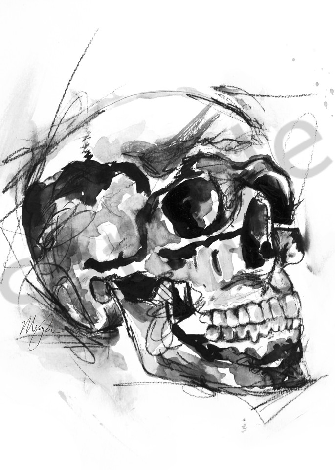 Skull by Megh Knappenberger Art