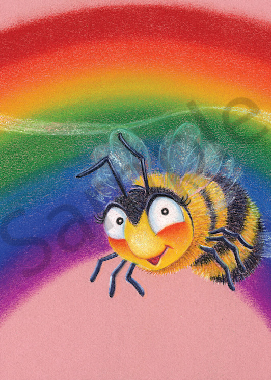 Rainbow Bee Art | CREATION'S JOURNEY