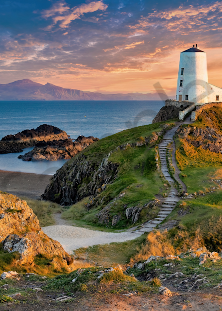 Art Print Llanddwyn Lighthouse Anglesey Wales Great Tower