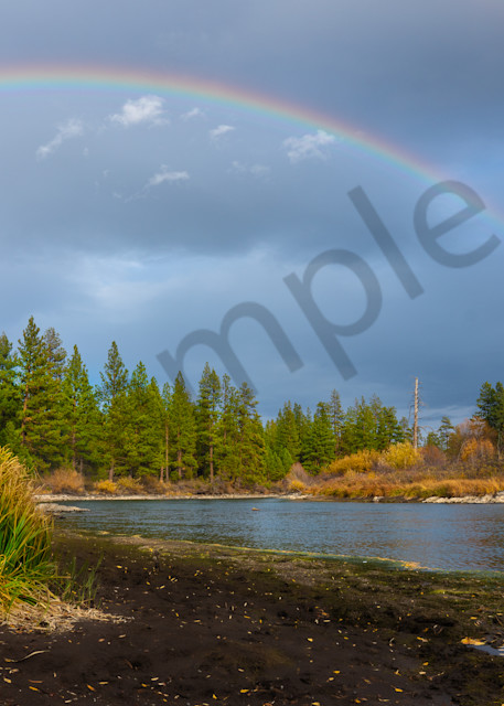 Rainbow Over Deschutes River Photography Art | Barb Gonzalez Photography