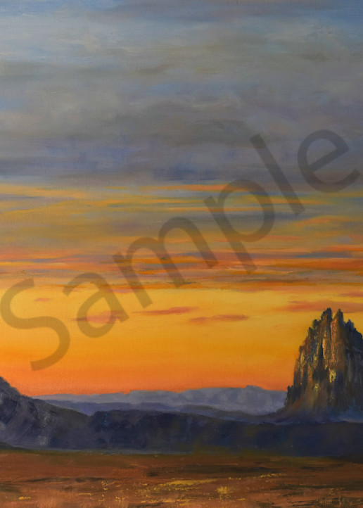 Shiprock Sunset by Debbie Clay