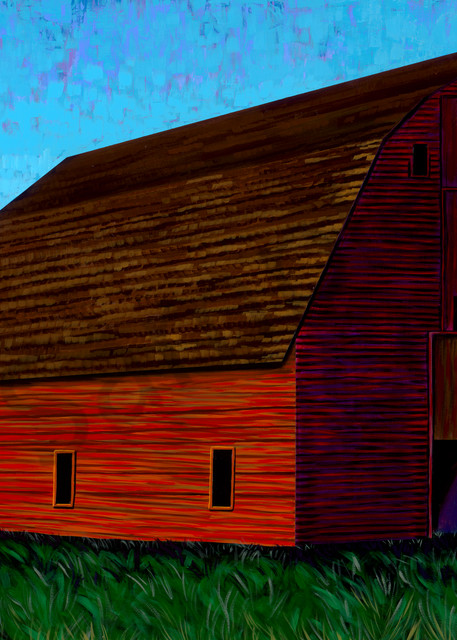 Red barn paintings by John R. Lowery for sale as art prints.