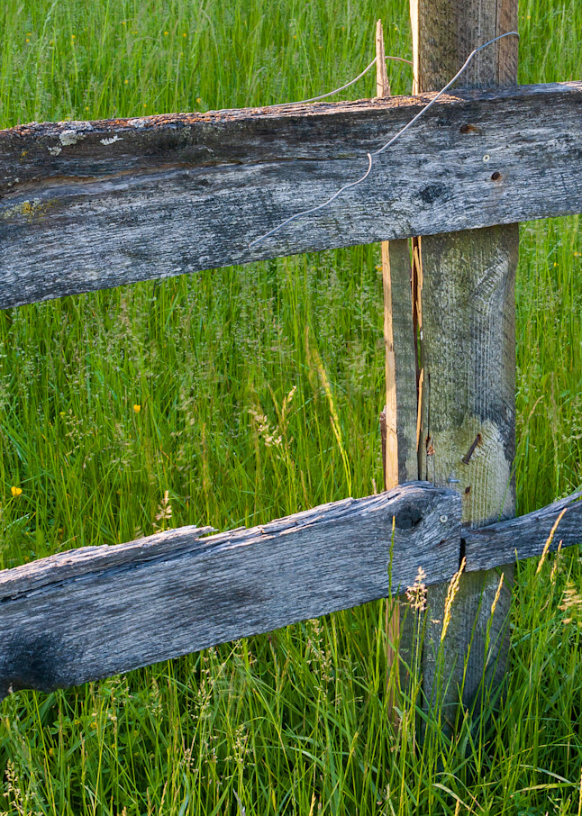 Countryside Wall Art: Old Wood Fence