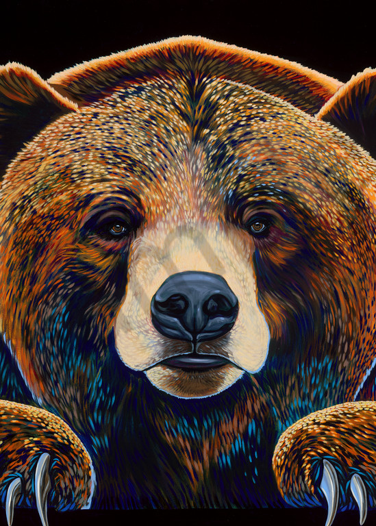 Bear paintings by John R. Lowery for sale as art prints