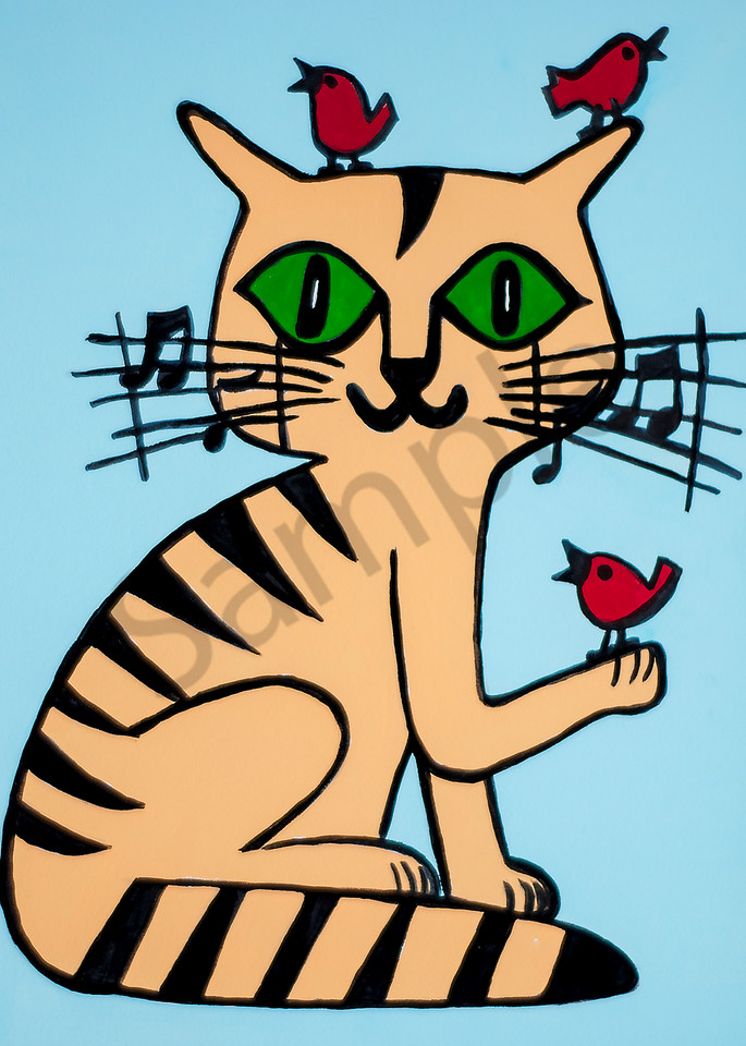 Zappler Musi Cat Art | arteparalavida
