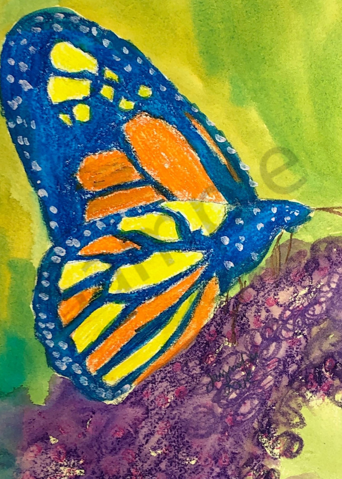 Elementary Butterfly painting print