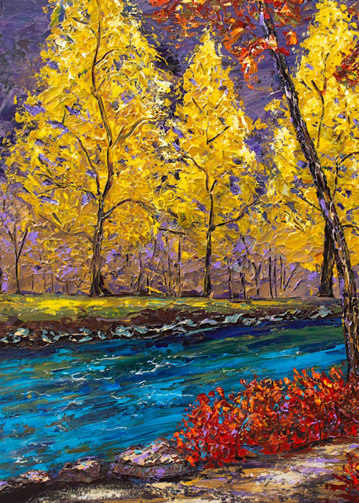 Autumn Creekside Art | Cindy Williams Ware Art