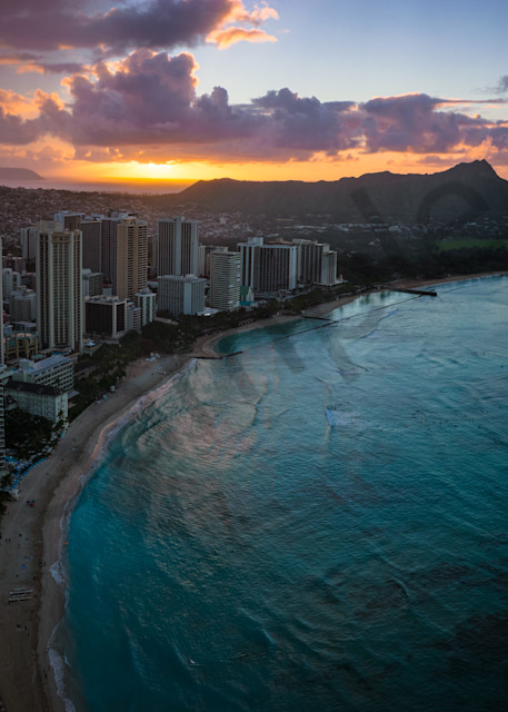 Waikiki Sunrise by Leighton Lum | Pictures Plus