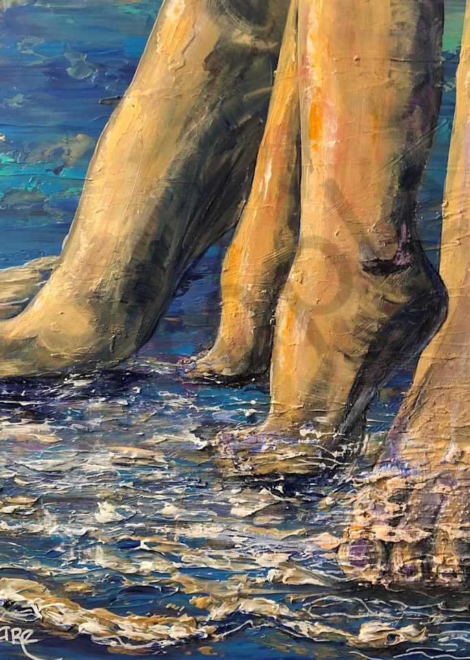 Mermaid's First Steps Art | Cindy Williams Ware Art
