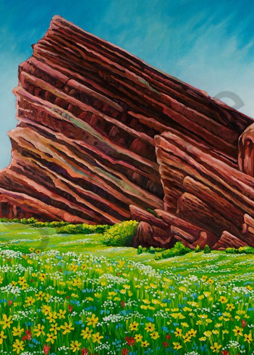 Red Rocks Blossoms  Art | Ted Garcia Fine Art