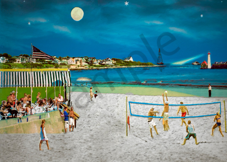 Volleyball Art At The Beach - The Gallery Wrap Store