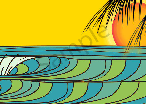 Surf Art | Sunset Cove by Odi