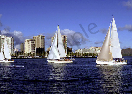 Hawaii Photography | Sailboats by Angie Hamasaki