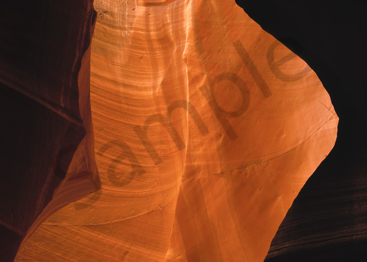 Fluted sandstone in Antelope Slot Canyon, northern Arizona,