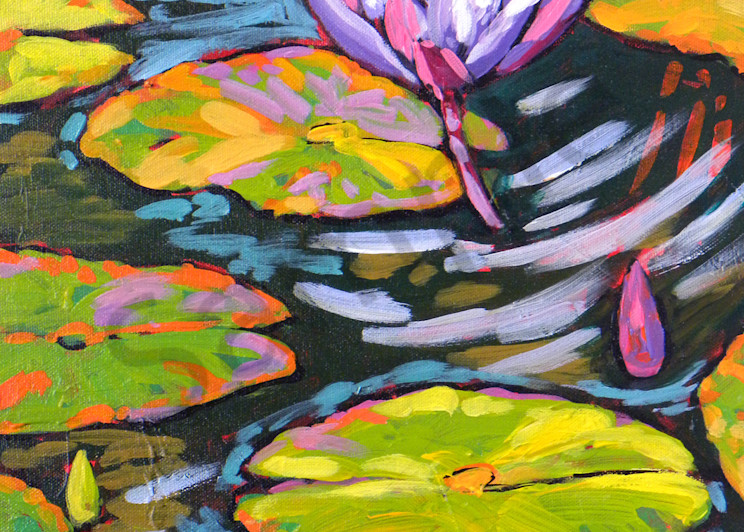 Purple Lily Dances In Light Art | Sally C. Evans Fine Art