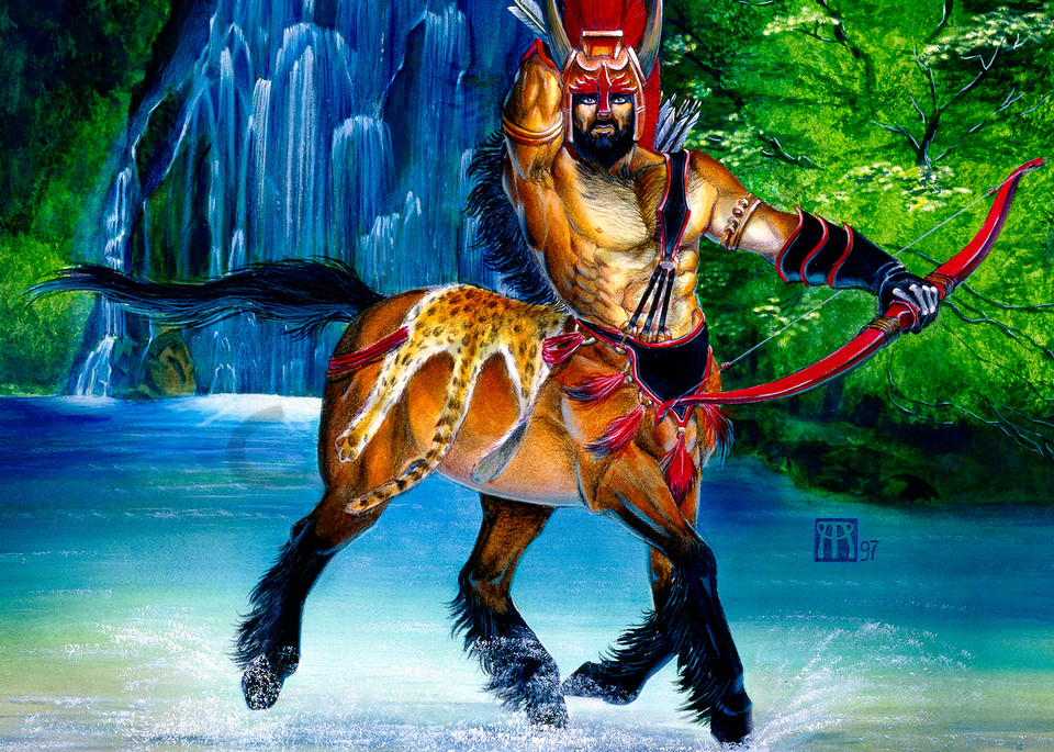 Centaur Warden with Waterfall
