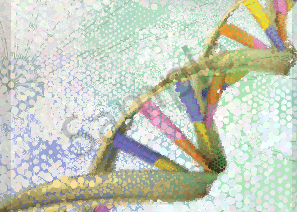 DNA Strand Wall Prints