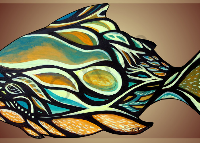 haida fish, fish art, abstract fish,nautical