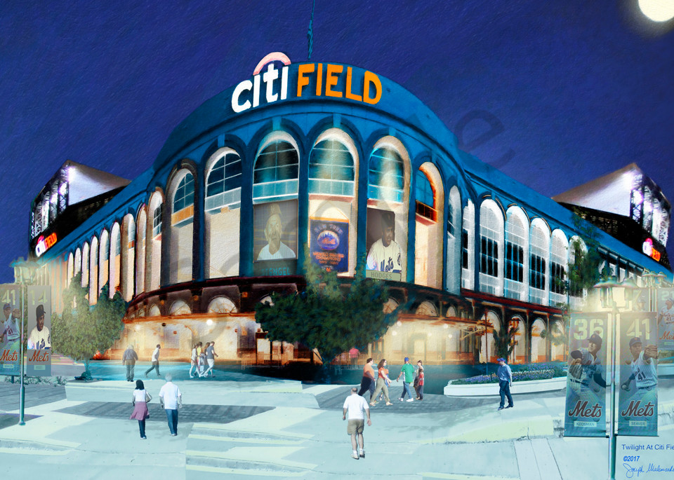 Citi Field At Night - The Gallery Wrap Store