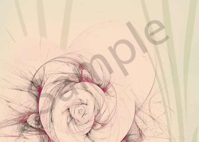 Optic Rose digital art by Cheri Freund