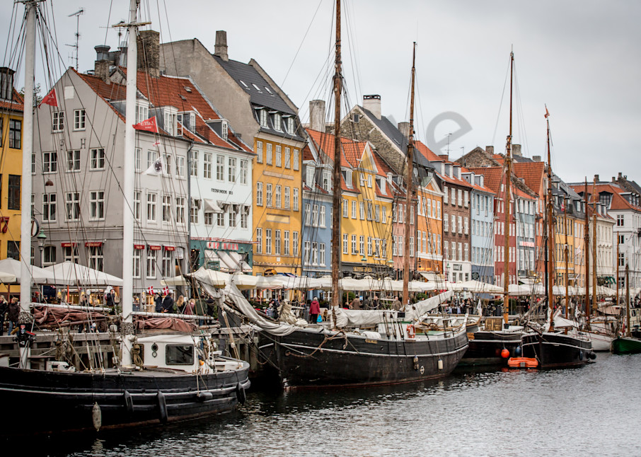 Moody Nyhavn Canal Photo for sale Barb Gonzalez Photography