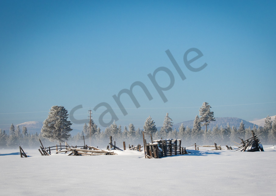 Snowy Dilapidated Barn  Photography Art | Barb Gonzalez Photography