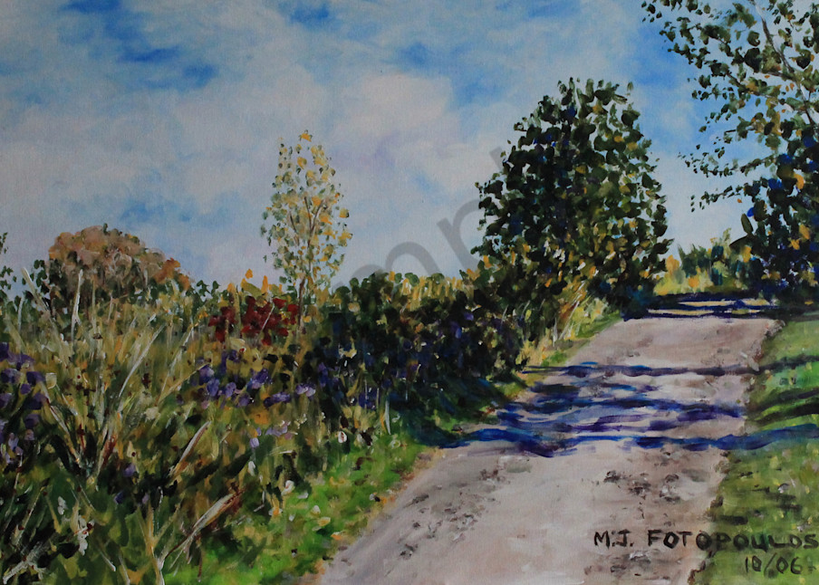 "Road With Shadows" by Canadian Artist Joan Fotopoulos | Prophetics Gallery