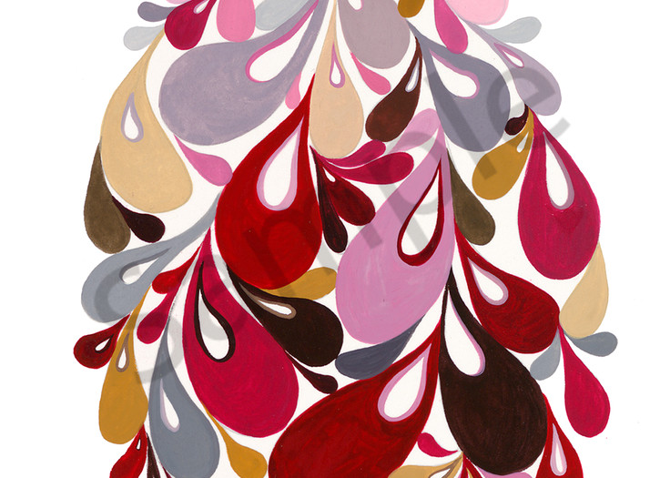 Swirl Egg (Pink) Art | Cynthia Mosser Fine Art