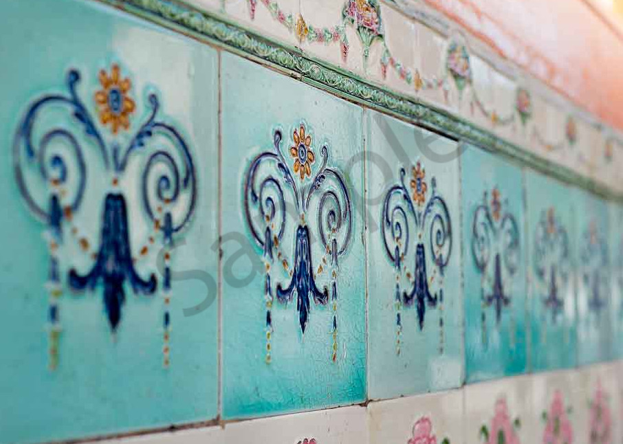 Oriental Peranakan ceramics tile photograph by Ivy Ho for sale as fine art