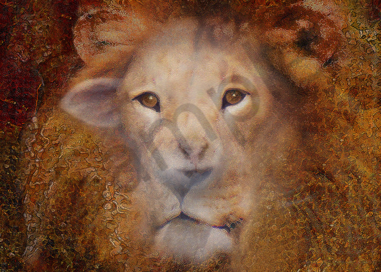"Lion Lamb Face" by Constance Woods | Prophetics Gallery