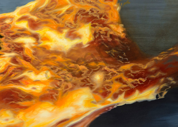 Burning Monk Art | FireFlower Art
