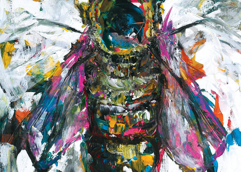 Queen Bee Painting by KC Artist Megh Knappenberger