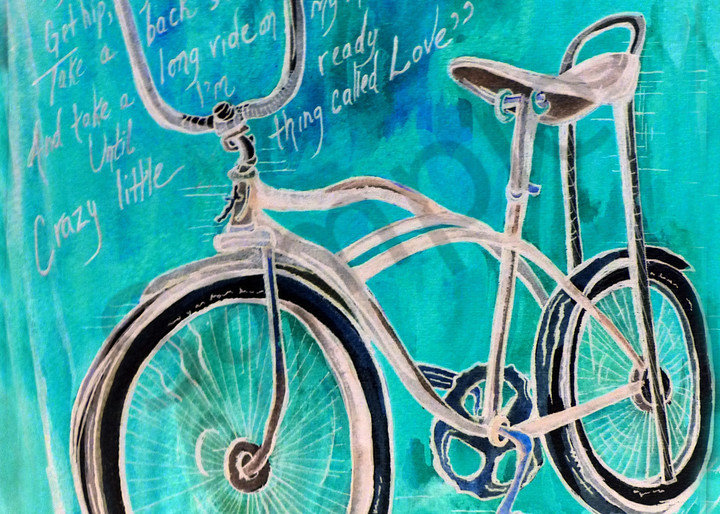 Elvis Blue Bike Art | Art By Dana