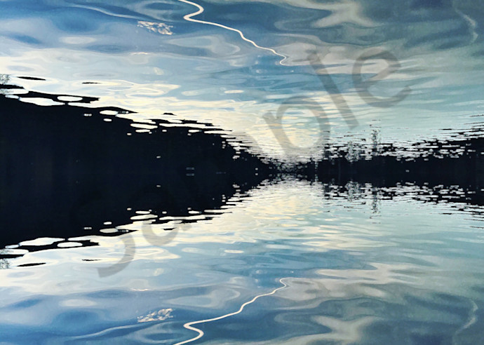 Jet Stream Reflection - digital painting photograph