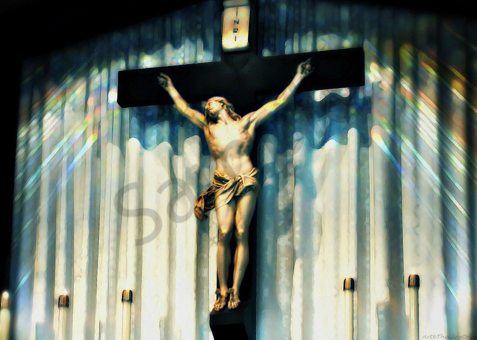 "Jesus I trust in you..." - digital painting photograph 