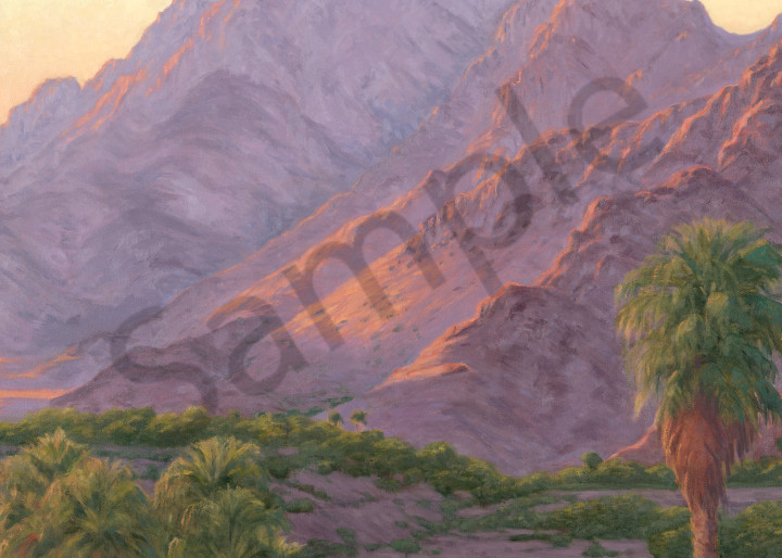 Sunlit Mountains Above The Green Art | Terry Sauve Fine Art 