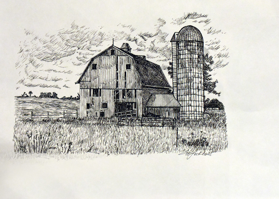 Barn And The Tower Art | thomaselockhart