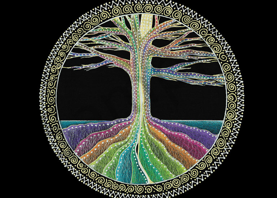 Tree of Life fine art print by Laural Virtues Wauters.
