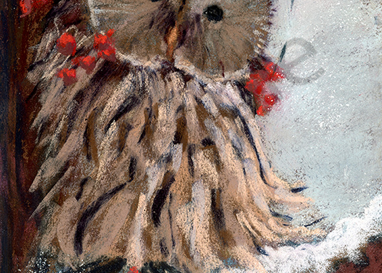 Snowy Day Owl Art | Digital Arts Studio / Fine Art Marketplace