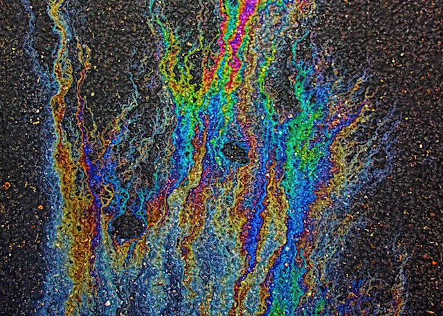 Oil On Pavement:Spark In The Night|Fine Art Photography by Todd Breitling|Oil On Pavement|Todd Breitling Art